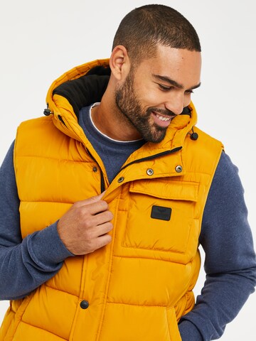 Threadbare Bodywarmer 'Ritcher' in Geel