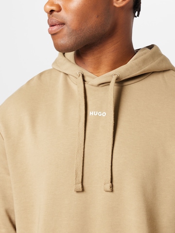 HUGO Red - Sweatshirt 'Dapo' em castanho