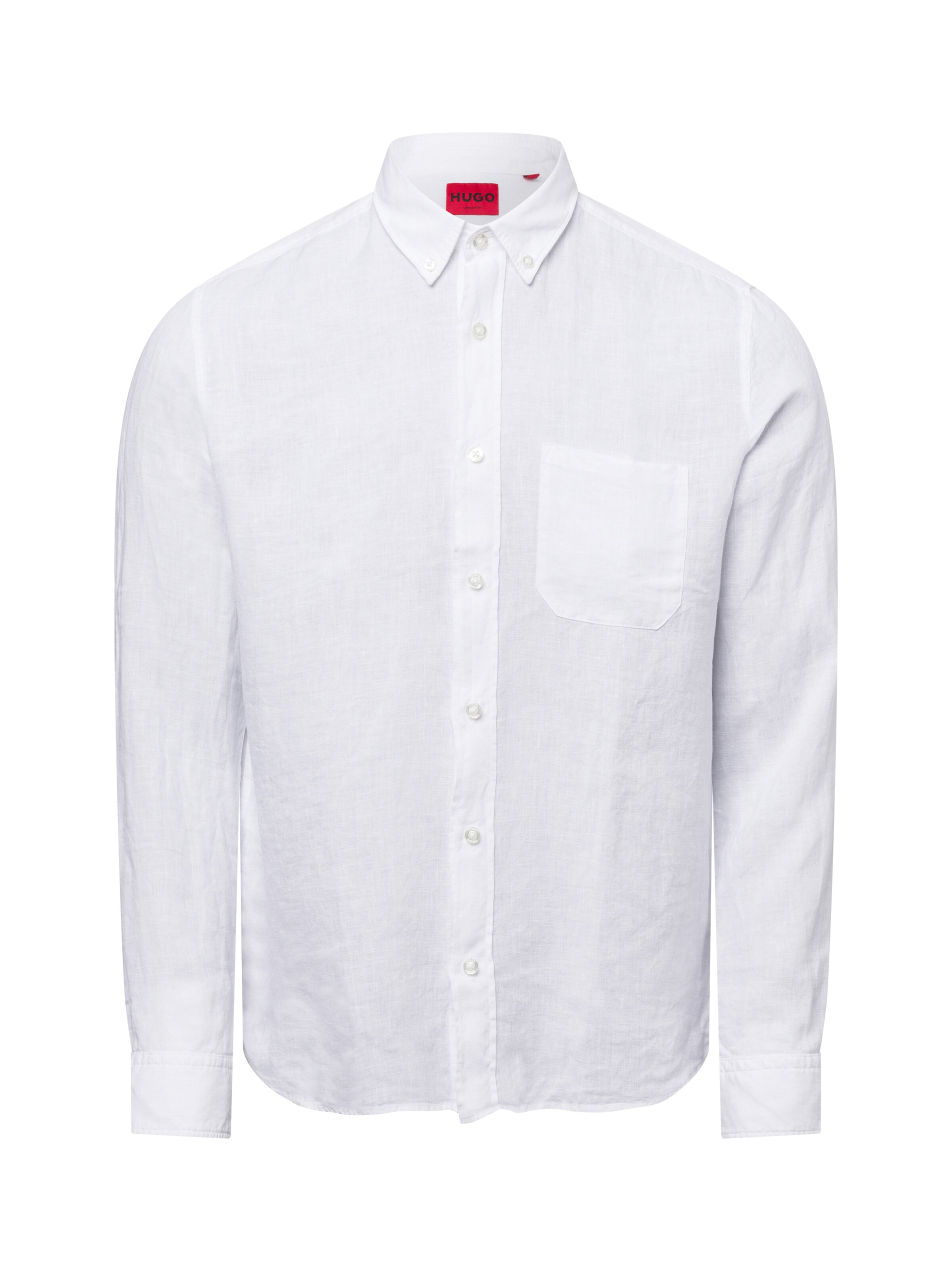 HUGO Hemd ' Ermann ' in Weiß: Vorderseite
