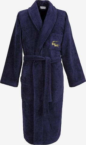 LACOSTE Bademantel lang 'LRENE' in Blau: Vorderseite