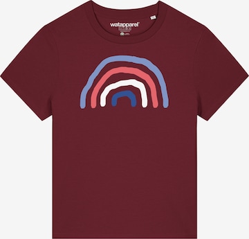 Watapparel Shirt 'Regenbogen' in Rot: Vorderseite