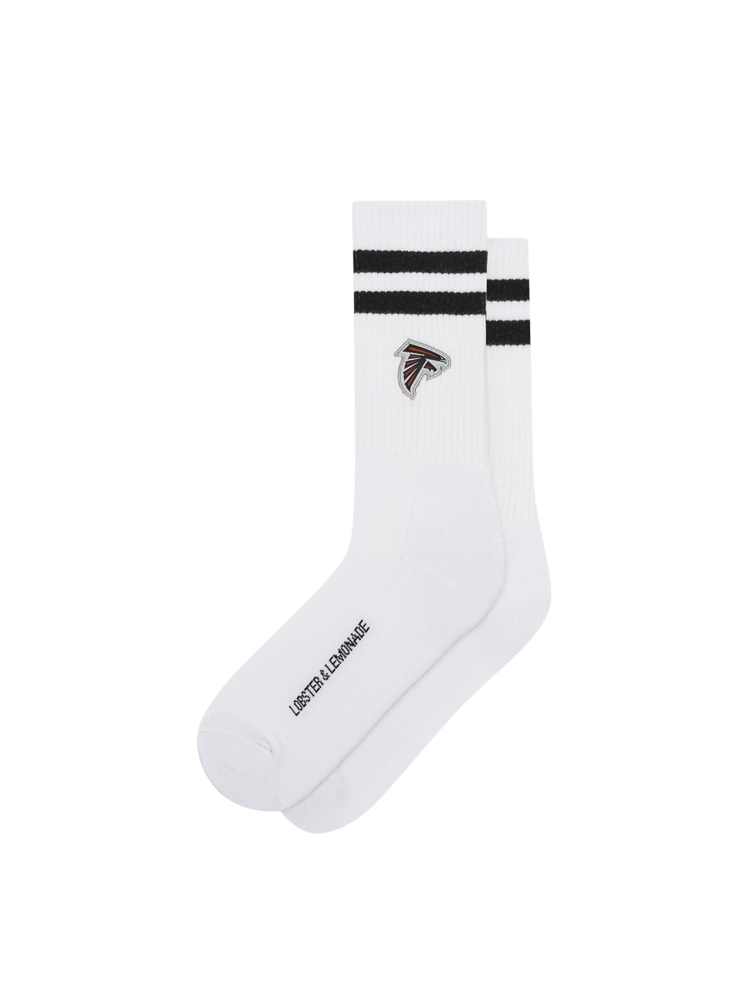 Lobster & Lemonade Sportsocken 'Falcons'‌‌‌‌‌‌ in Weiß: Vorderseite