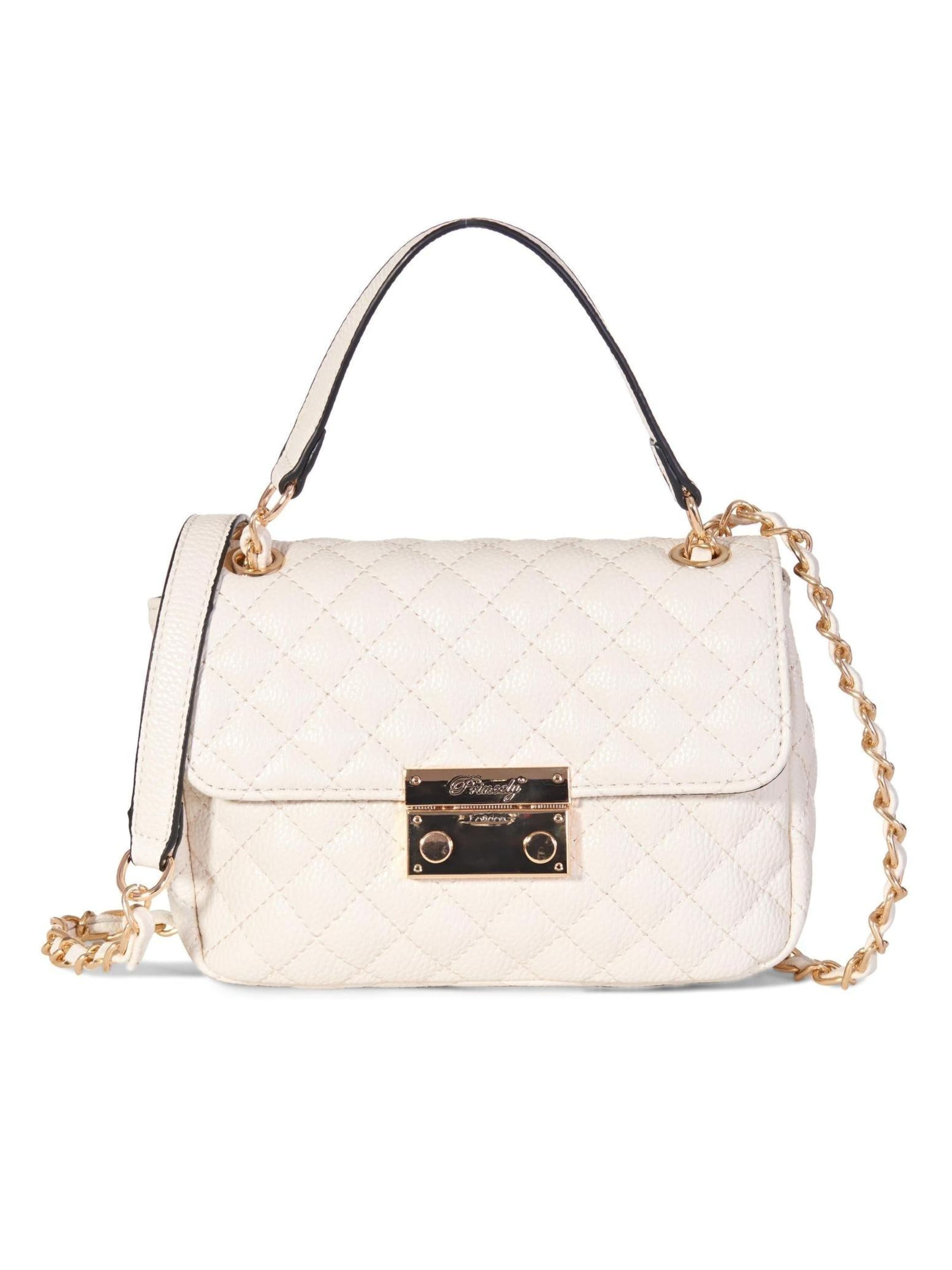 Sac bandoulière 'Jacky' Princely London en blanc : devant