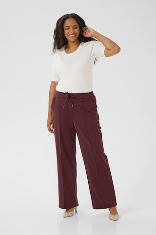 Loosefit Pantalon 'Jenna' KAFFE CURVE en marron