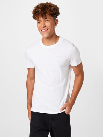 TOM TAILOR DENIM T-Shirt in Weiß: predná strana