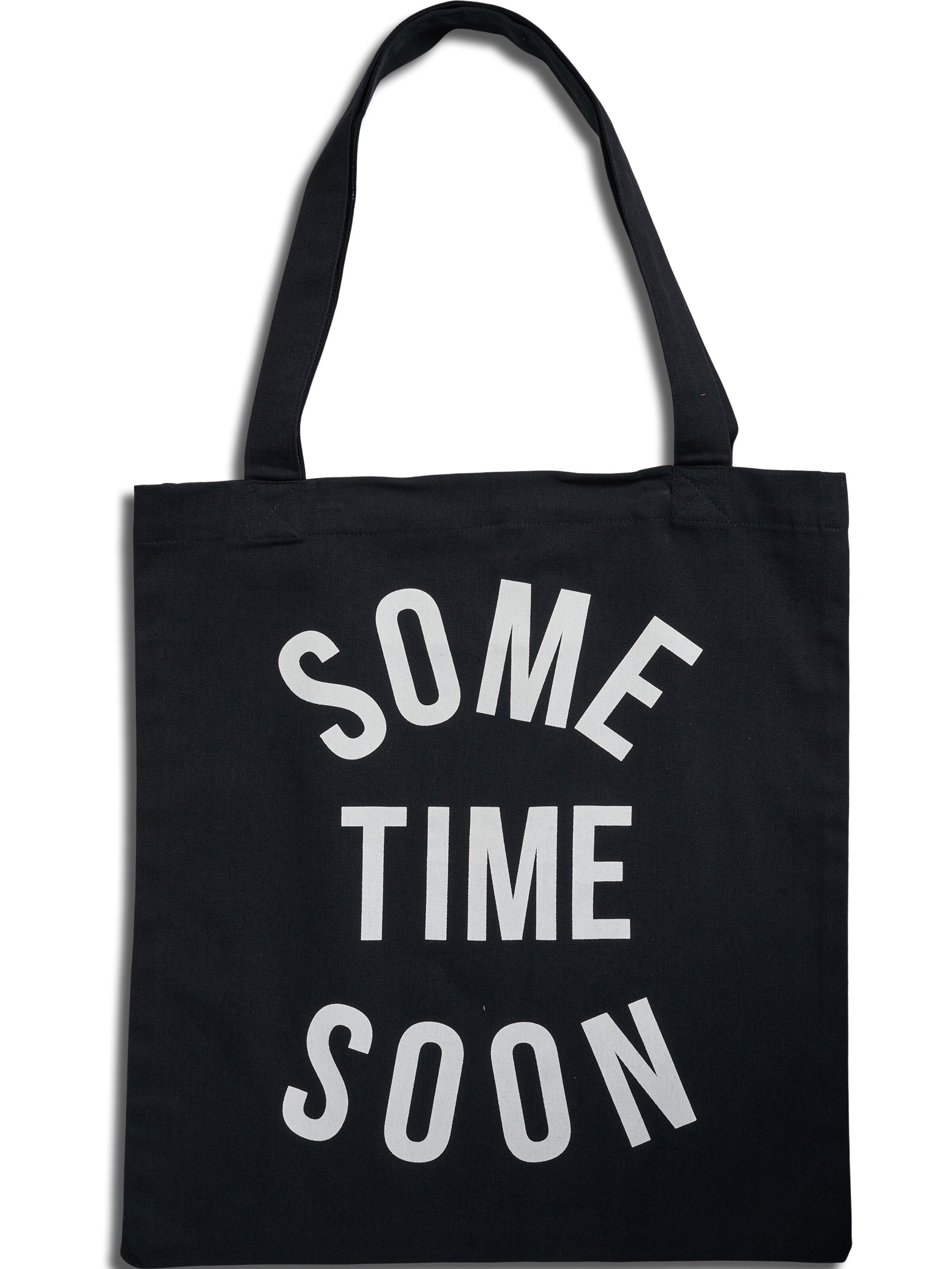 SOMETIME SOON Taske i sort: forside