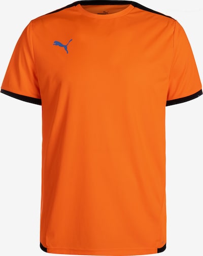PUMA T-Shirt fonctionnel 'TeamLiga' en bleu / orange / noir, Vue avec produit
