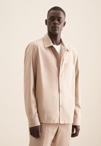 Coupe regular Chemise SEIDENSTICKER en beige : devant