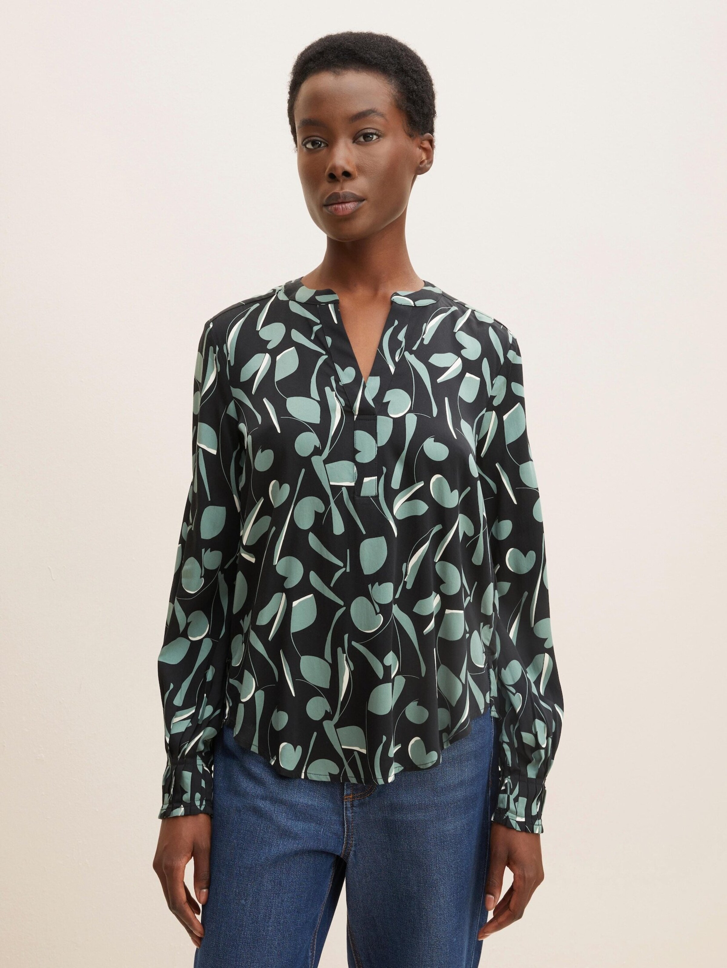 Frauen Große Größen MINE TO FIVE Bluse in Schwarz - PJ04543 Frauen Große Größen MINE TO FIVE Bluse in Schwarz - PJ04543