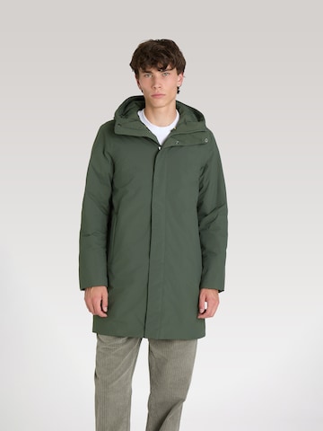 Giacca invernale 'THOMAS WARM OTTOMAN' di K-Way in verde: frontale