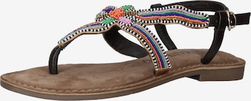 LAZAMANI T-Bar Sandals in Mixed colors: front