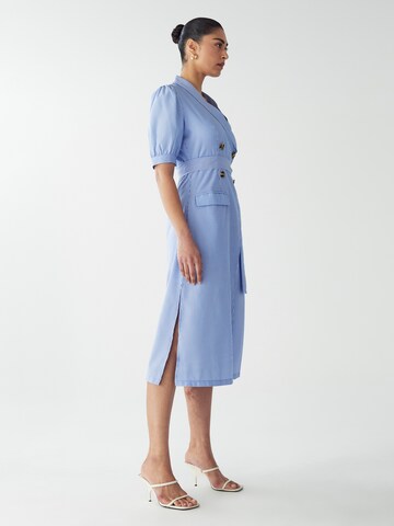 Willa Kleid  'Hampton' in Blau: Rückseite