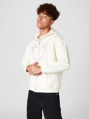 SHYX Zip-Up Hoodie 'Briley' in Beige: front