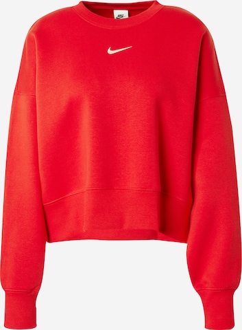 Nike Sportswear Sweatshirt 'Phoenix Fleece' i rød: forside