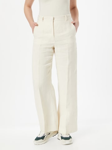 Weekend Max Mara Loose fit Trousers with creases in Beige: front