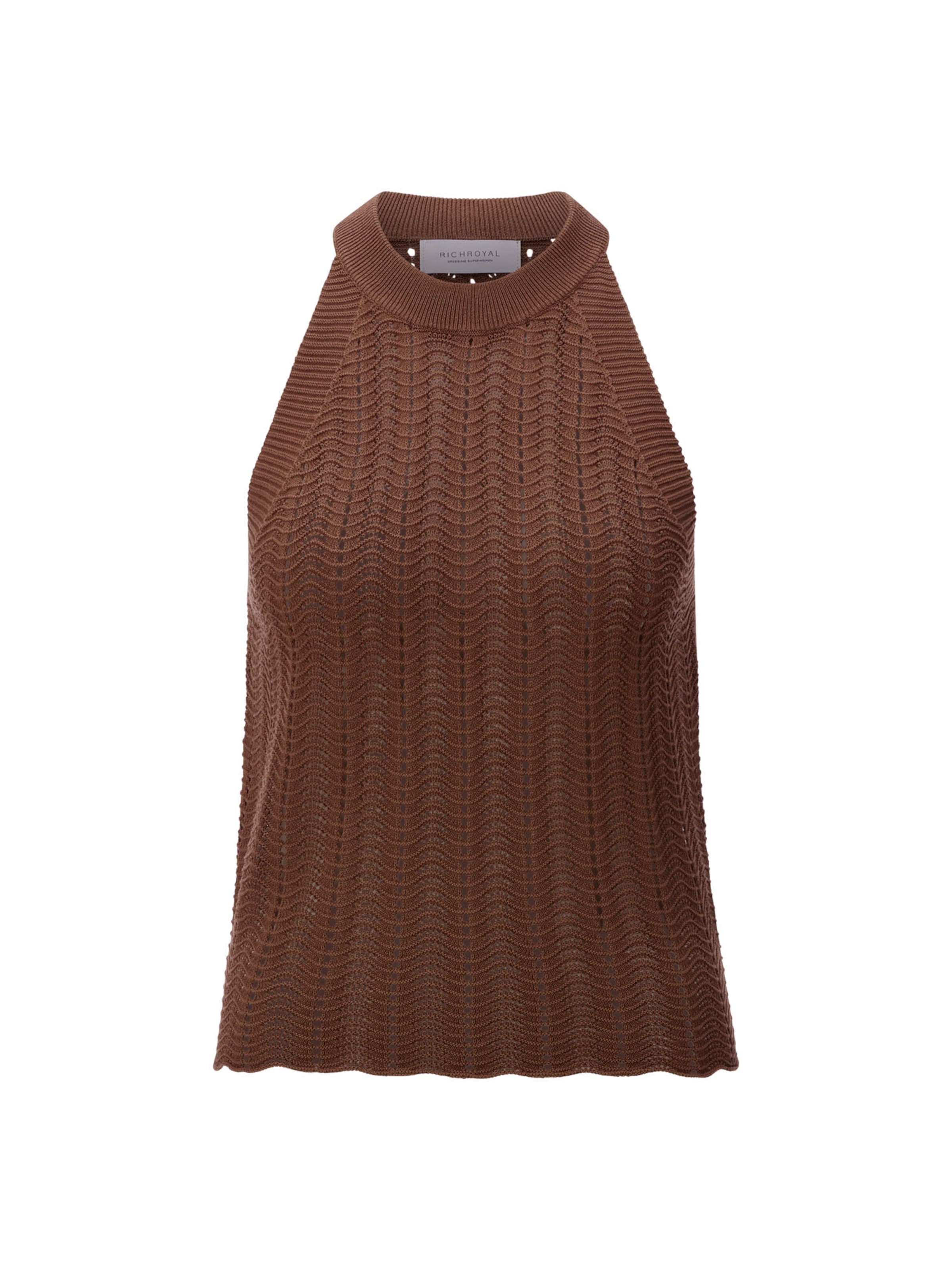 Top di Rich & Royal in marrone: frontale