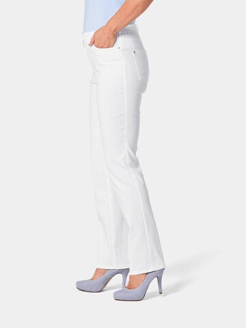 Regular Pantalon 'CARLA' Goldner en blanc