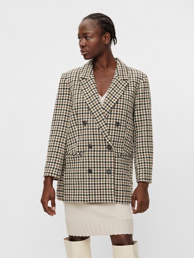 OBJECT Blazer 'Daisy' in Beige / Brown / Green / Black, View model