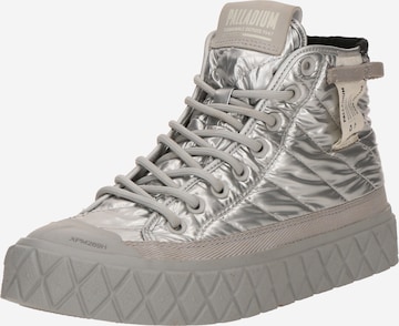 Palladium Schnürstiefelette 'Palla Ace' in Silber: Vorderseite