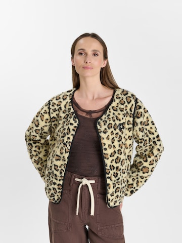 Veste en polaire 'Poema' Le Temps Des Cerises en jaune : devant