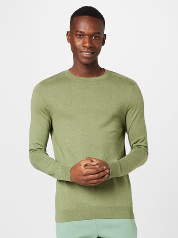 SELECTED HOMME - Ajuste regular Jersey 'BERG' en verde: frente