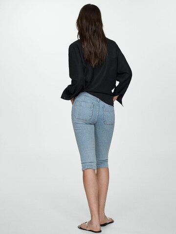 MANGO Skinny Kavbojke 'Lora' | modra barva