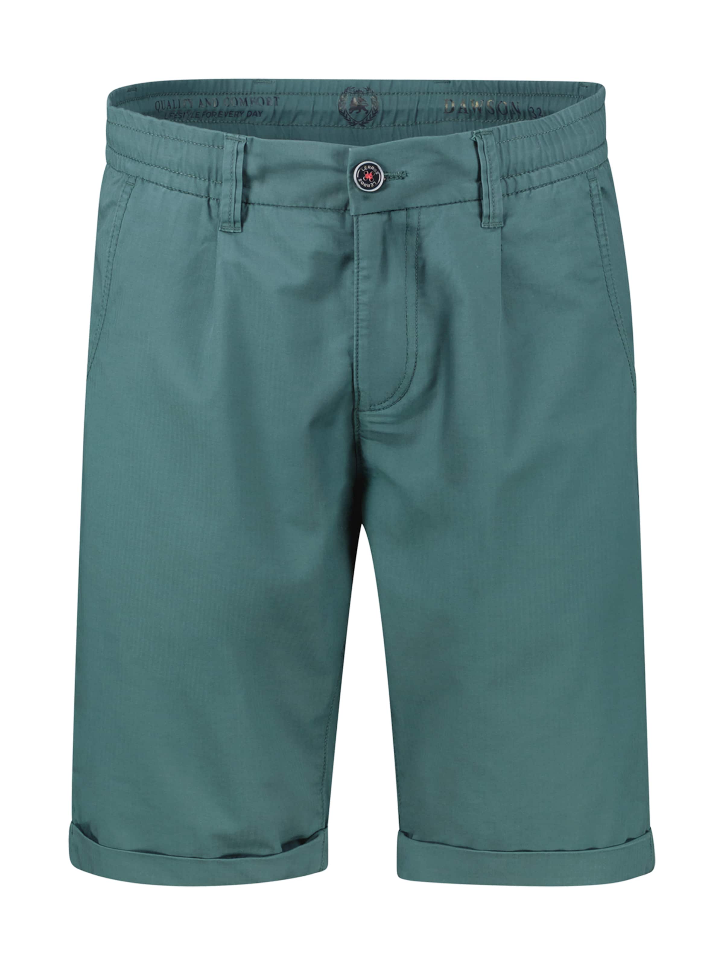 LERROS Chino in Groen: voorkant