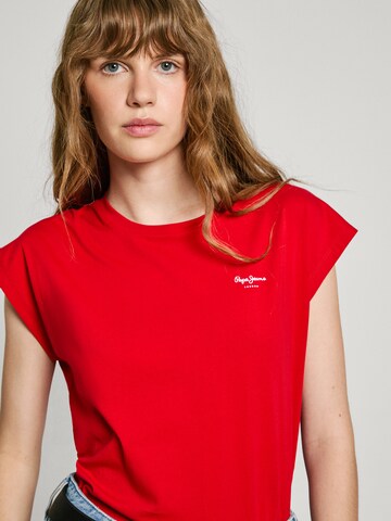 Maglietta 'Blooma' di Pepe Jeans in rosso