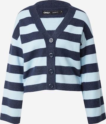 Cardigan 'KATIA' ONLY en bleu : devant