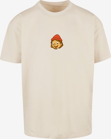 T-Shirt 'Heroes of Childhood Pinocchio' F4NT4STIC en beige : devant