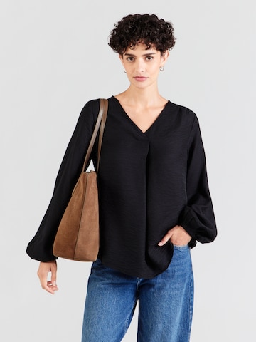 Fransa - Blusa 'FRARIANA' en negro: frente