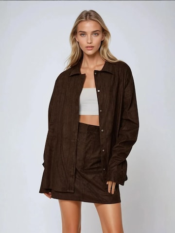 Camicia da donna di Hiccup in marrone: frontale