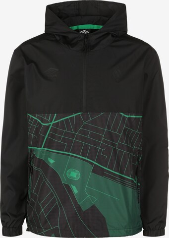 UMBRO Athletic Jacket in Black: front