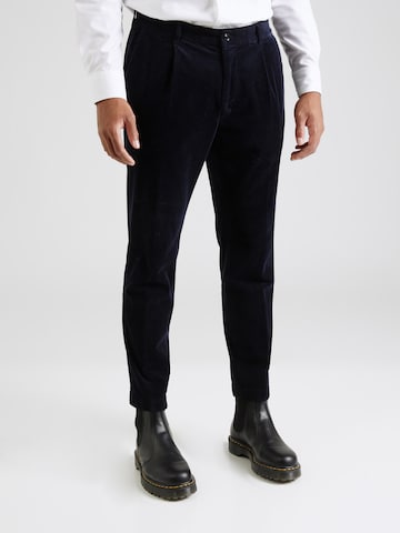 JOOP! Normální Kalhoty se sklady v pase 'Lester' – modrá: přední strana