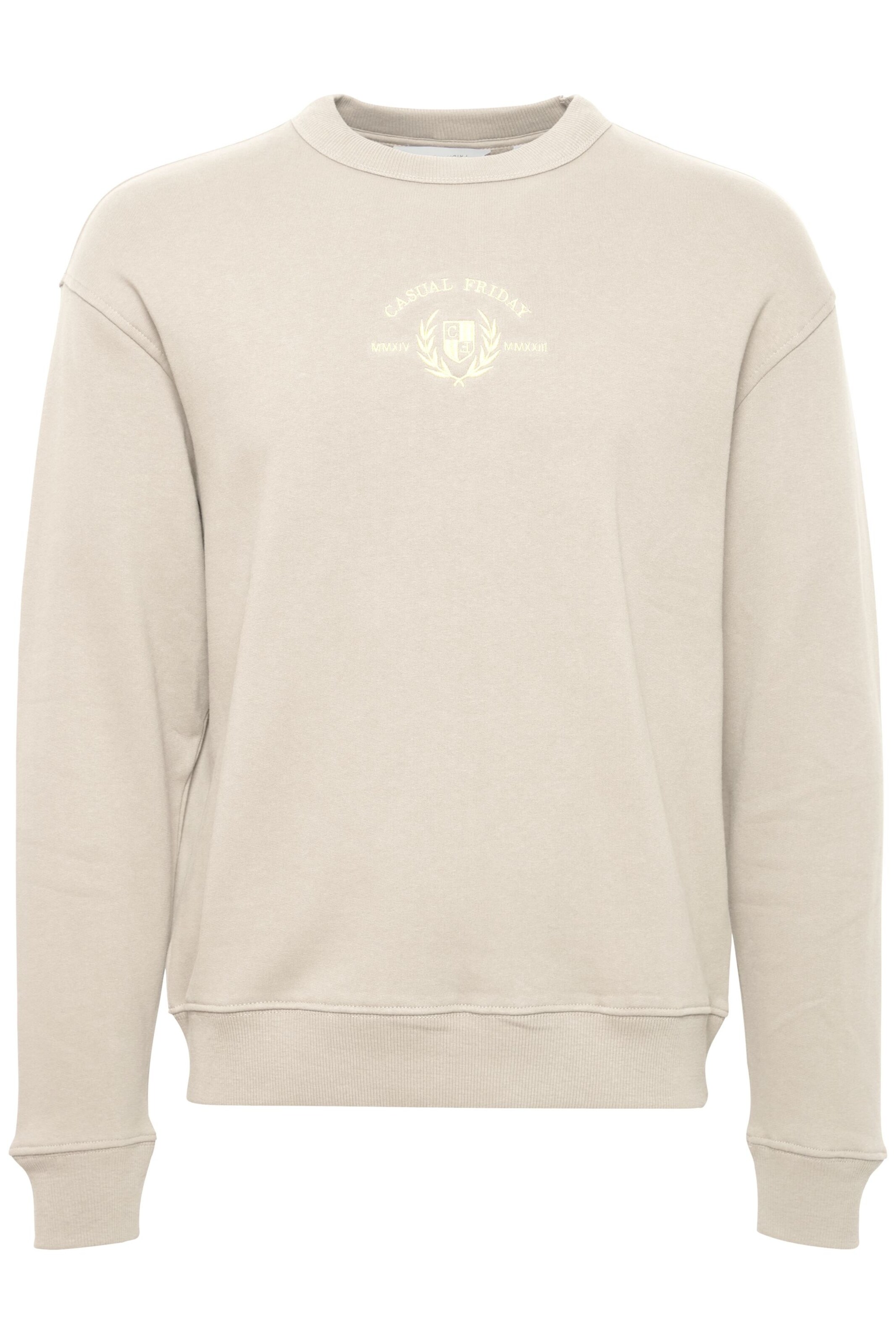 Casual Friday Sweatshirt in Beige: front