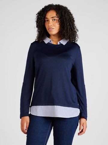 Z-One Shirt 'Linda' in Blau: Vorderseite