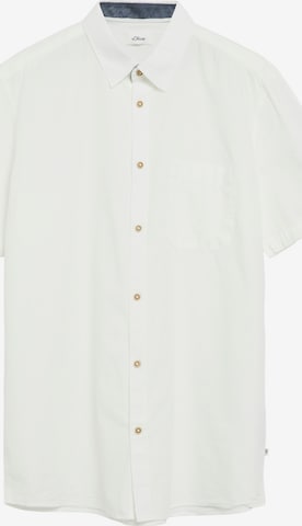 s.Oliver Regular Fit Hemd in Beige: Vorderseite
