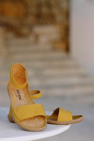 JOSEF SEIBEL Strap Sandals in Yellow