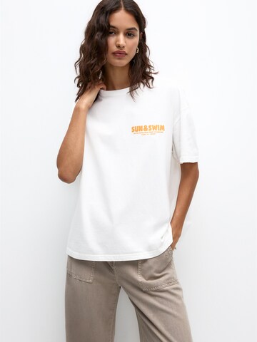 Pull&Bear T-Shirt in Weiß