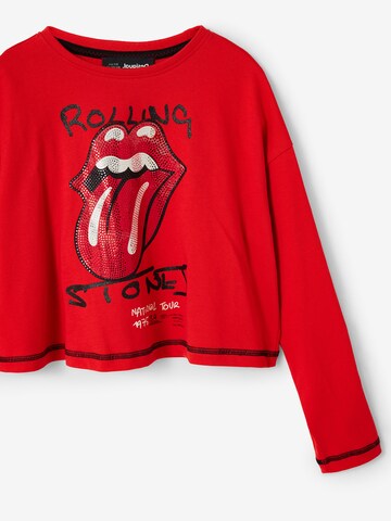 Desigual Shirt 'THE ROLLING STONES' in Rot