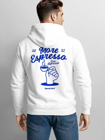 Neverless Sweatshirt 'More Espresso' in White