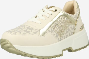 Michael Kors Kids Sneakers 'Cosmo Maddy' in Beige: front