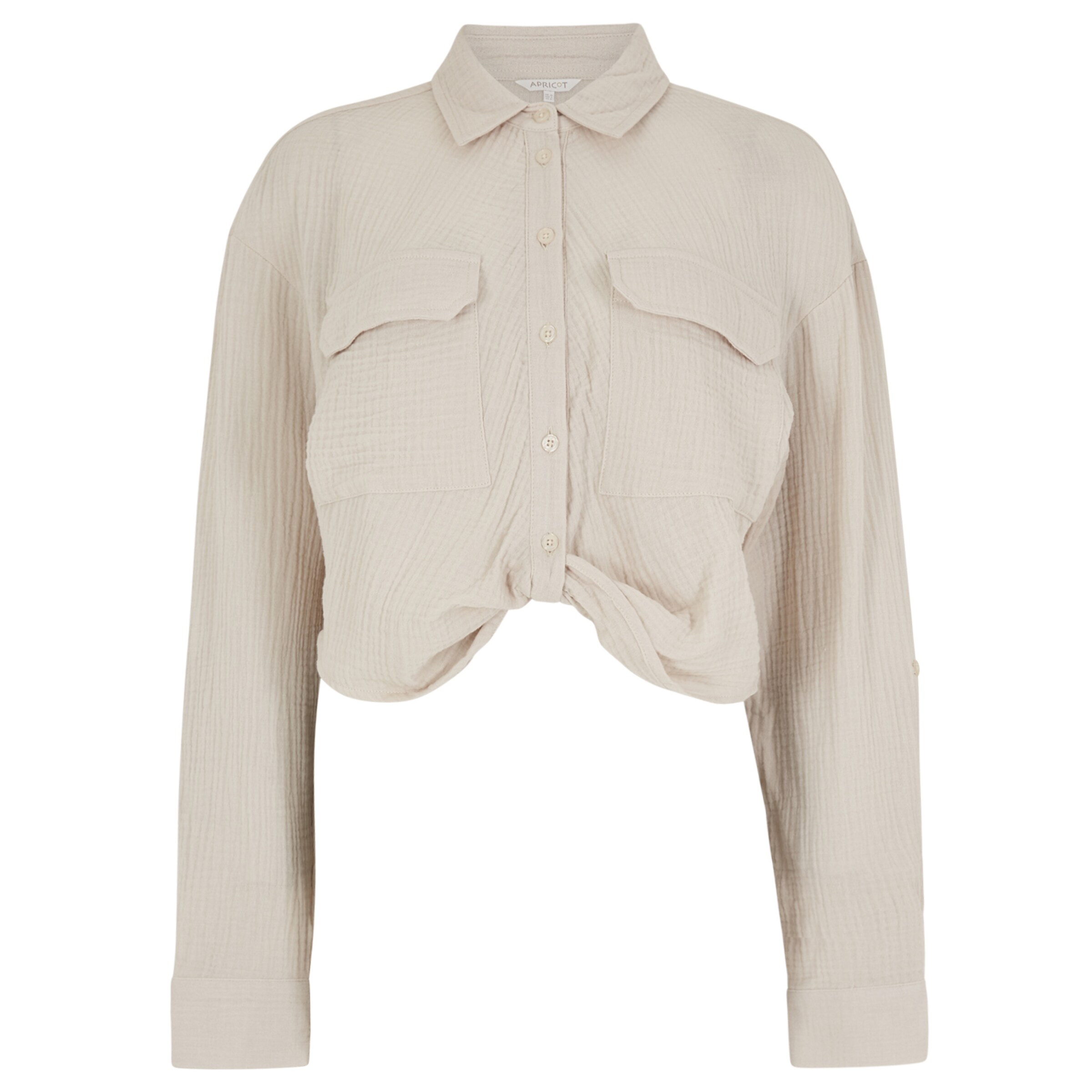 Apricot Blouse in Beige: front