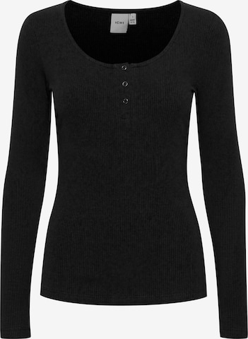 ICHI Shirt 'IHSUPER LS' in Black: front