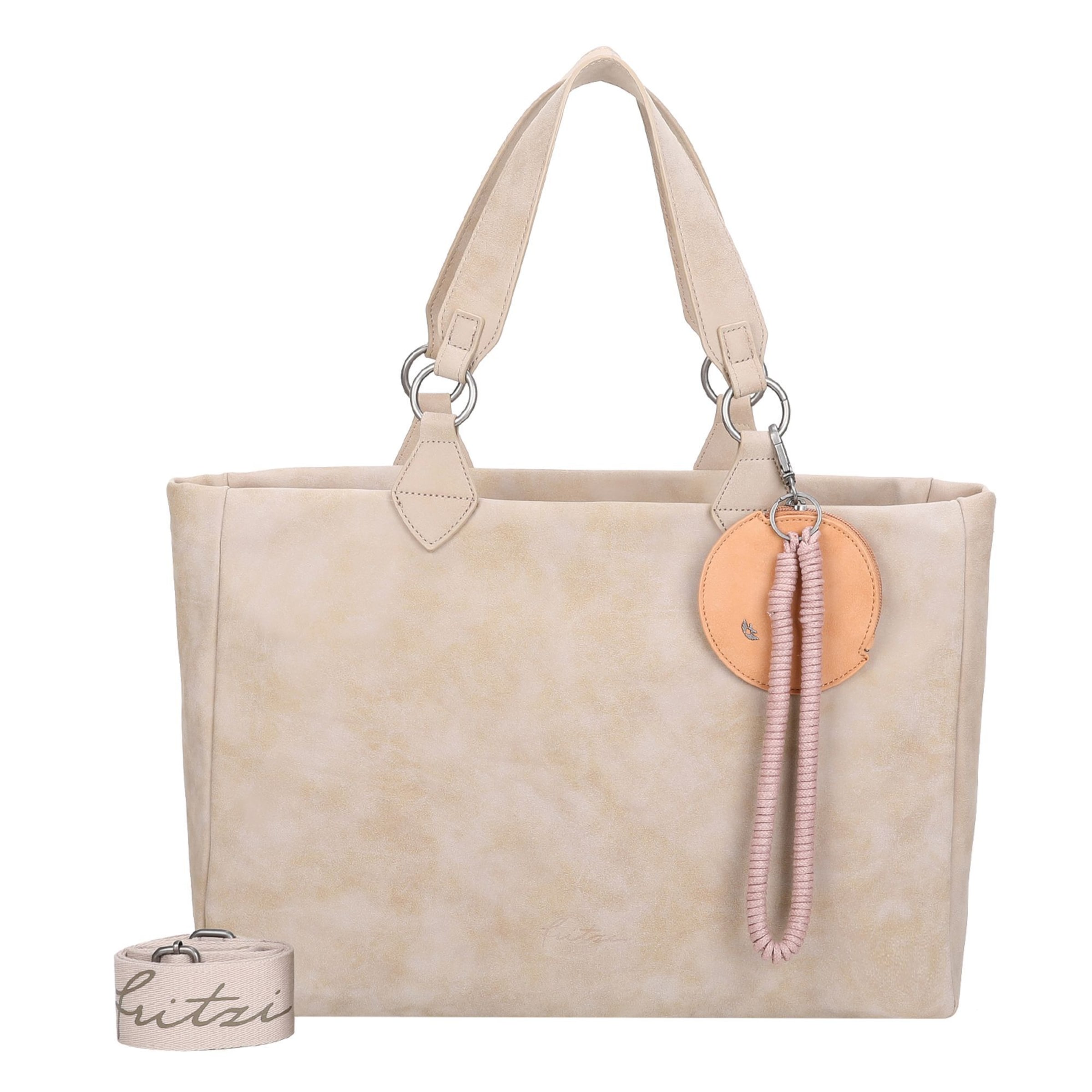 Fritzi aus Preußen Shopper 'Izzy' in Beige: front