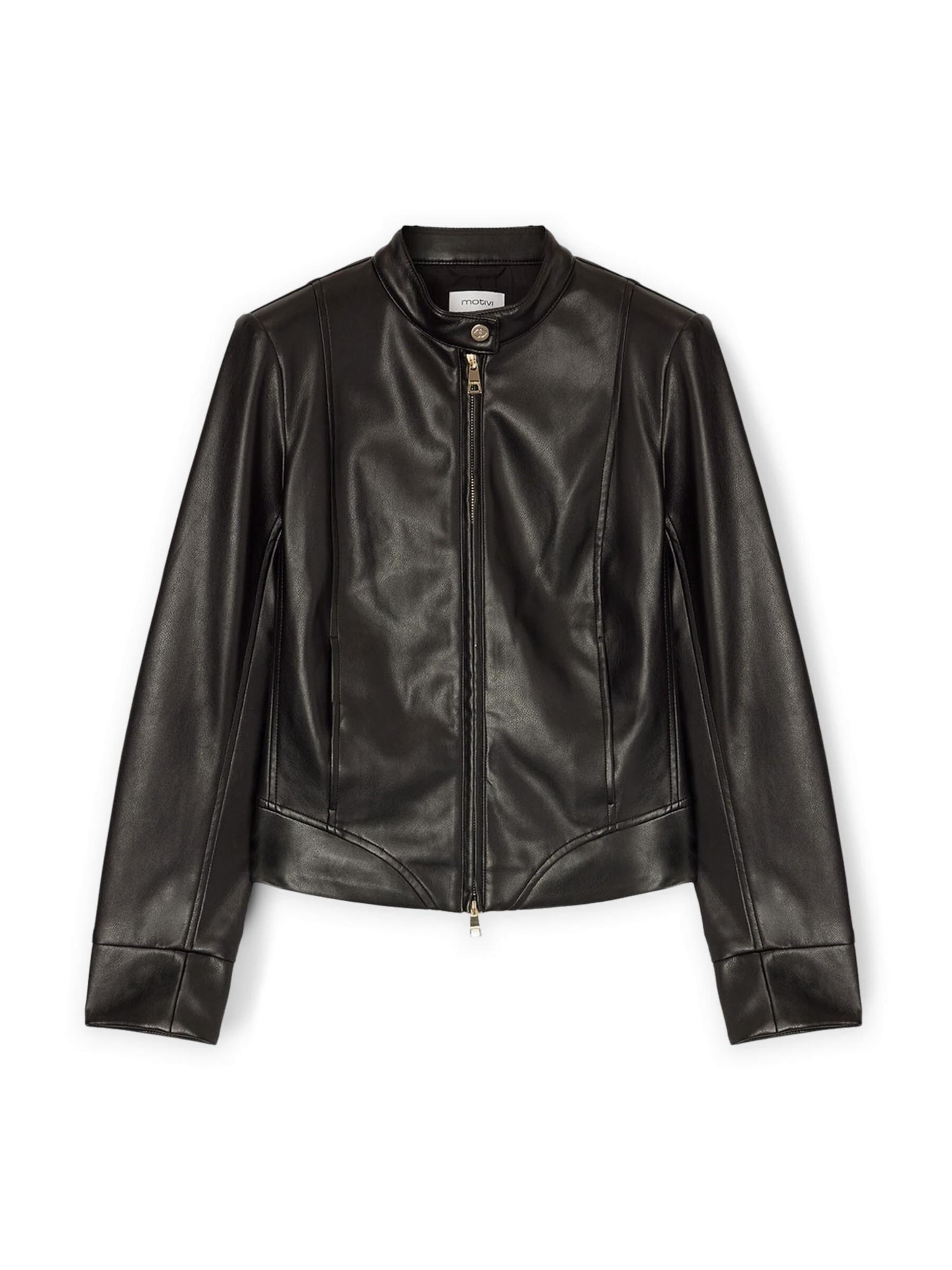 MOTIVI Between-season jacket in Black: front