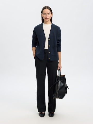 SELECTED Cardigan 'SLFKAMMA' i blå