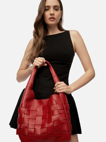 L37 HANDMADE SHOES Håndtaske 'BIG UNIVERSE' i rød