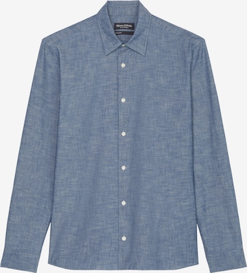 Marc O'Polo Slim fit Overhemd in Blauw: voorkant