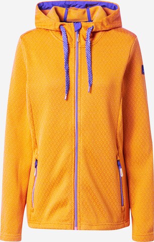 KILLTEC Athletic fleece jacket in Yellow: front